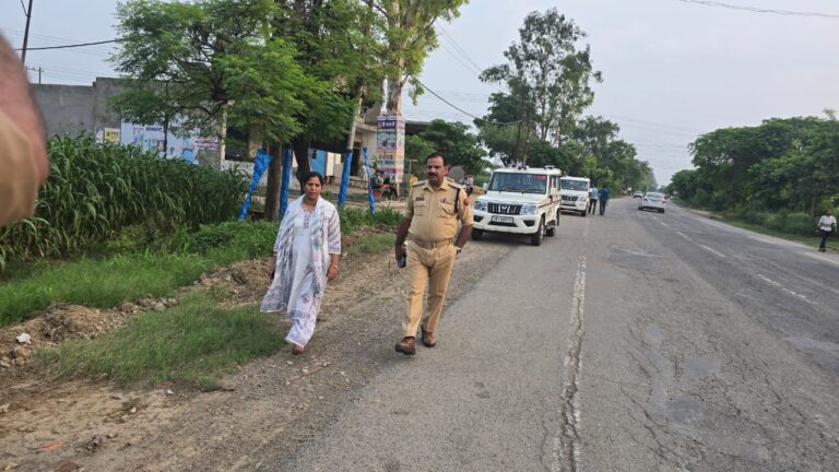 एसडीएम बुढाना मोनालिसा व सीओ बुढाना ने किया कांवड़ मार्ग का निरीक्षण