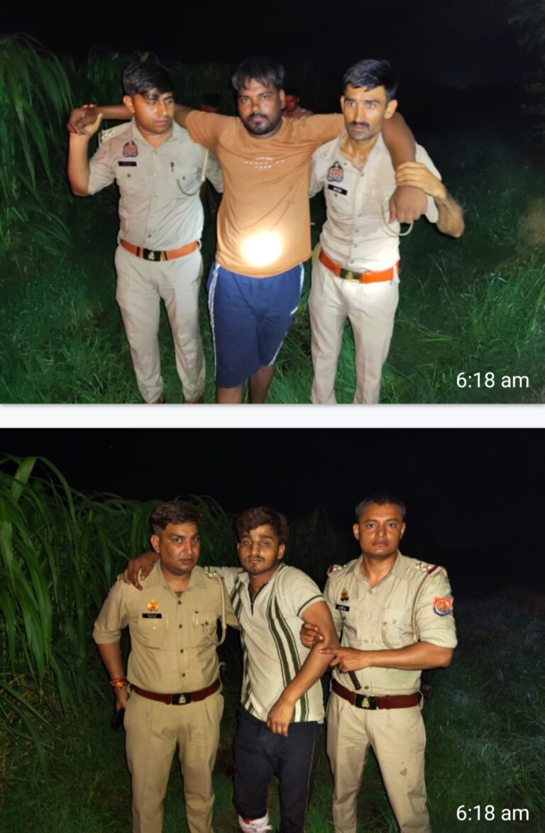 पुलिस और बदमाशों के बीच मुठभेड़, चार बदमाश घायल