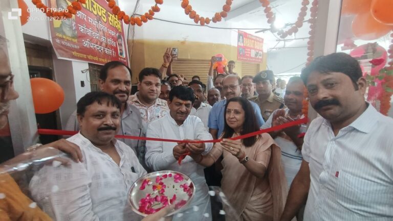 शिव चौक पर बने कांवड कंट्रोल रूम का मंत्री व चेयरपर्सन ने किया शुभारंभ