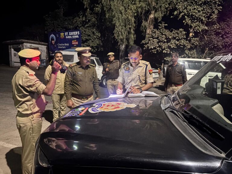 देर रात्रि थाना भोपा व सीकरी नहर चौकी पर पहुंचे एसपी ग्रामीण, पीआरबी वाहनों को भी किया चेक