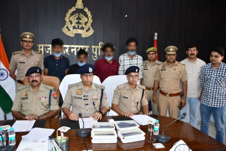 बुढाना पुलिस ने पकडे चार तस्कर, पिस्टल व तमंचे किए बरामद