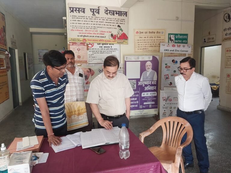 सीएमओ ने किया मुख्यमंत्री आरोग्य स्वास्थ्य मेलों  निरीक्षण, व्यवस्थाओं का लिया जायजा