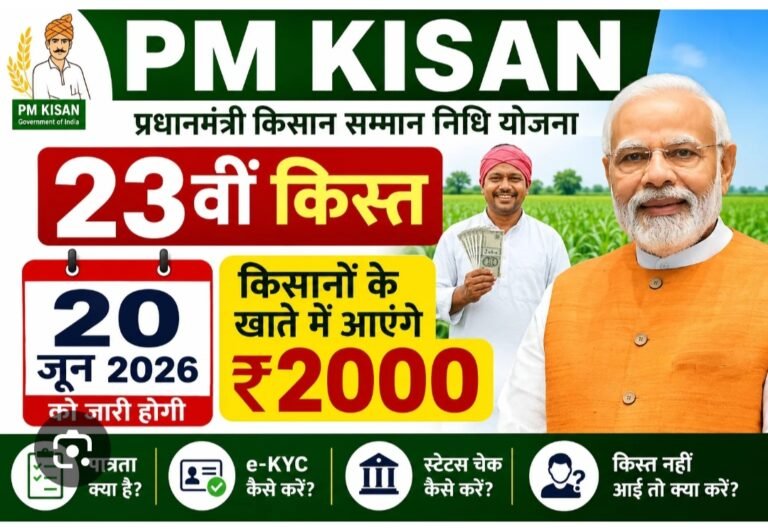 20 जून को जारी होगी पीएम किसान सम्मन निधि की 23वीं किस्त