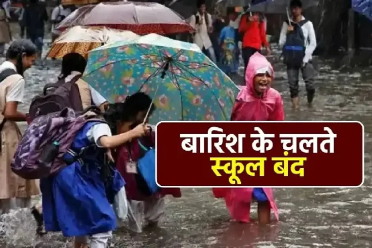 बारिश के चलते डीएम ने स्कूलों का अवकाश किया घोषित