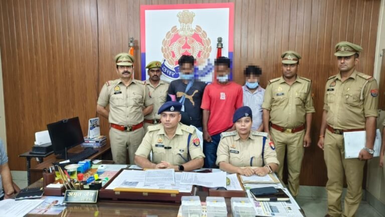 मंसूरपुर पुलिस ने 24 घंटे में किया लूट का खुलासा, 3 बदमाश पकडे