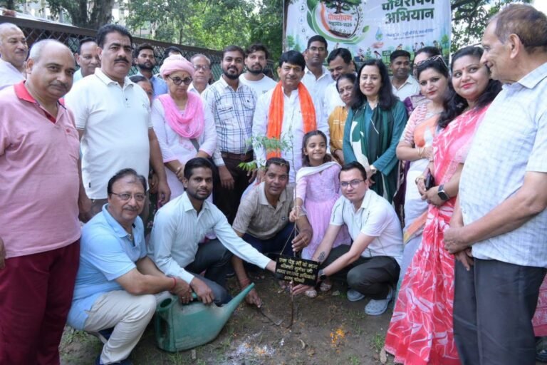 चेयरपर्सन के नेतृत्व में विभिन्न स्थानों पर लगाए गए 200 पौधे
