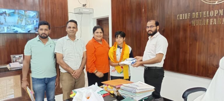 एथलेटिक्स खेलो इंडिया सेंटर से खिलाड़ी कु0 नेहा बालियान का दिल्ली स्पोर्ट्स यूनिवर्सिटी मे चयन