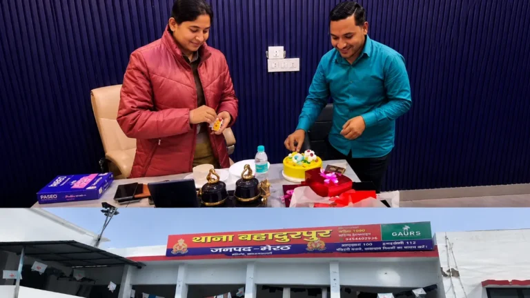 फर्जी पुलिस चौकी कांड के आरोपी राहुल पाल का तत्कालीन CO सौम्या अस्थाना के साथ एक वीडियो सोशल मीडिया पर वायरल