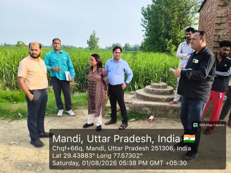 सीडीओ व डीपीआरओ ने कांवड मार्ग, मांडी ग्राम पंचायत का किया निरीक्षण