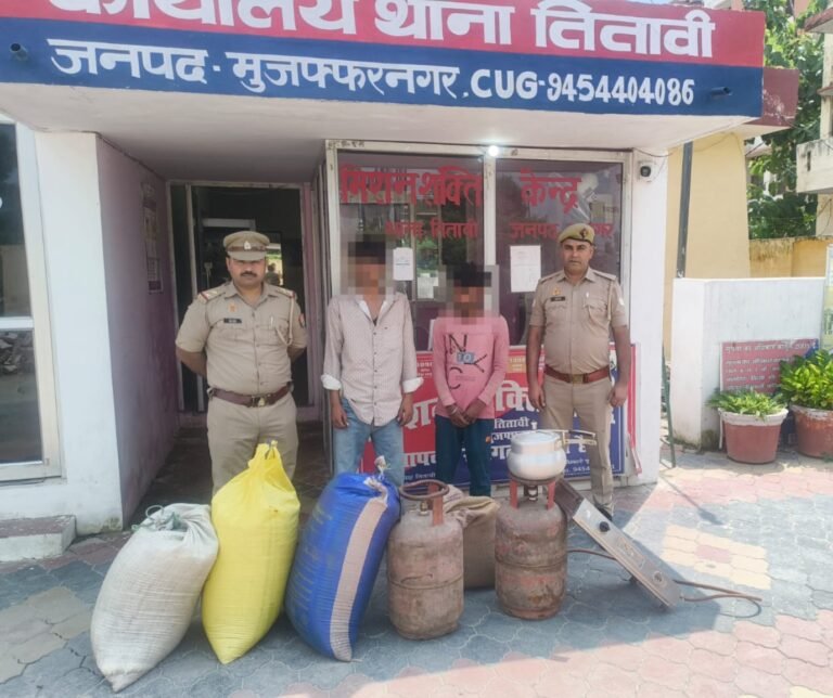कंपोजिट विद्यालय में हुई चोरी का चार घंटे में खुलासा, दो आरोपी सामान के साथ पकडे