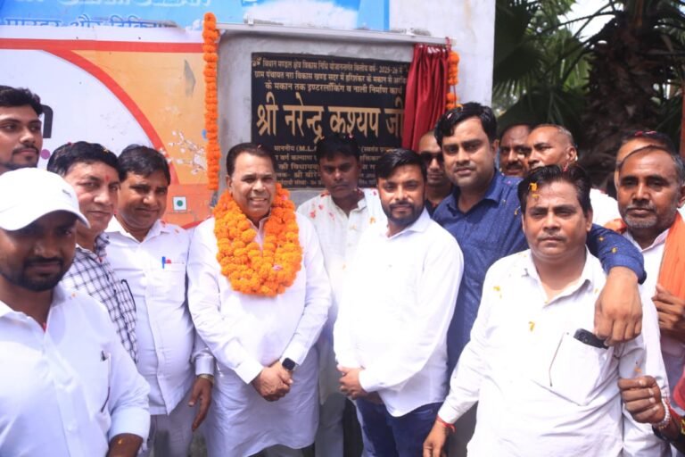 नरा और हरसोली में इंटरलॉकिंग सड़कों का मंत्री ने किया लोकार्पण
